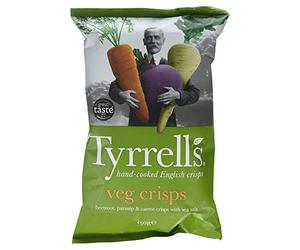Tyrrells Croustilles de légumes cuits à la main, 150 g
