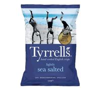 Tyrrells Handcooked Lightly Sea Salt Chips Végétarien végétalien 150g