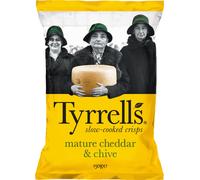 Tyrrell's Chips Tyrrells Cheddar et Ciboulette 150g - Le sachet de 150g