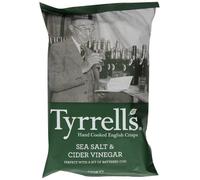 Tyrrells Lot de 12 chips au vinaigre de cidre et au sel de mer 150 g