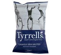 Tyrrells main cuit Anglais chips - légèrement sel de mer (150g) - Paquet de 2