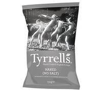Tyrrells main cuit Anglais chips - Nu sans sel (150g) - Paquet de 2