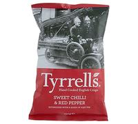 Tyrrells main cuit Anglais chips - Sweet & Chilli Red Pepper (150g) - Paquet de 2