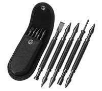 TYRWEEY Lot de 5 clous à double tête et poinçon central à double tête et extracteur de goupille de charnière, poinçon central à ressort, kit de pose d'ongles : 1/8", 3/32", 3/16", 1/16", 1/32"