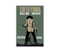 TYRWRHURWEY Affiches sur toile de style rétro esthétique avec inscription « 3:10 to Yuma » - 2007 - Décoration murale pour salon, chambre à coucher (30 x 45 cm)