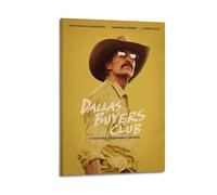 TYRWRHURWEY Dallas Buyers Club Affiches sur toile - Art mural esthétique vintage - Peinture décorative pour salon, chambre à coucher - 50 x 75 cm - Style cadre