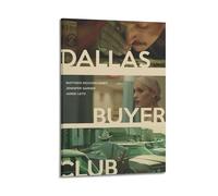 TYRWRHURWEY Dallas Buyers Club Poster sur toile - Impression sur toile vintage - Décoration pour salon, chambre à coucher - 20 x 30 cm - Style cadre