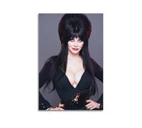 TYRWRHURWEY Elvira Poster sur toile Maîtresse des ténèbres - Art mural esthétique vintage - Peinture décorative pour salon, chambre à coucher - 60 x 90 cm - Style rétro - Sans cadre