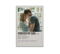 TYRWRHURWEY Forever My Girl Poster mural esthétique vintage sur toile sans cadre pour salon, chambre à coucher 40 x 60 cm