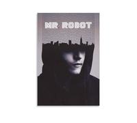 TYRWRHURWEY Mr Robot Affiches sur toile - Impression sur toile vintage esthétique - Décoration pour salon, chambre à coucher - 30 x 45 cm - Style sans cadre