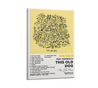 TYRWRHURWEY Poster de l'album This Old Dog de Mac DeMarco - Art mural sur toile - Esthétique et vintage - Décoration pour salon, chambre à coucher - 40 x 60 cm - Style cadre