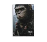 TYRWRHURWEY Poster de l'aube de la planète des singes - Impression sur toile style rétro - Décoration murale pour salon, chambre à coucher, 50 x 75 cm, style sans cadre