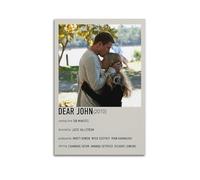 TYRWRHURWEY Poster décoratif sur toile « Dear John » - Décoration murale vintage - Décoration pour salon, chambre à coucher - 50 x 75 cm - Style sans cadre