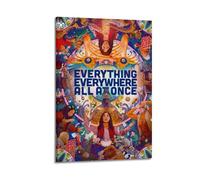 TYRWRHURWEY Poster décoratif sur toile « Everything Everywhere All at Once » - Impression vintage - Décoration pour salon, chambre à coucher - 50 x 75 cm - Style cadre