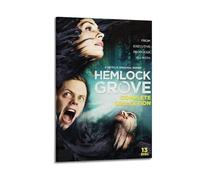 TYRWRHURWEY Poster décoratif vintage sur toile de Hemlock Grove - Décoration murale pour salon, chambre à coucher - 40 x 60 cm - Style cadre