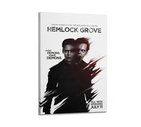 TYRWRHURWEY Poster décoratif vintage sur toile de Hemlock Grove - Décoration pour salon, chambre à coucher - 30 x 45 cm - Style cadre