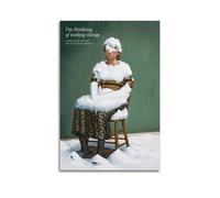 TYRWRHURWEY Poster « I'm Thinking of Ending Things » - Impression sur toile vintage - Décoration pour salon, chambre à coucher - 20 x 30 cm - Style vintage - Sans cadre