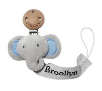 TYRY.HU Attache Sucette Nom Personnalisé pour bébé Chaîne DIY Prenom Soft Unisexe pour Nouveau-né Cadeau Universel pour Garçons et Filles BPA Free