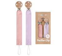 TYRY.HU Attache Sucette pour Bébé Soft Tissu Doux Attache Tetine Cadeau Universel pour Garçons et Filles Unisexe Chaîne pour Nouveau-né Lot de 2