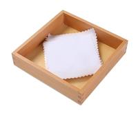 tysdyzgs Boîtes en Tissu coloré Montessori, Aide à l'enseignement de la Vie Quotidienne pour la Reconnaissance sensorielle des Couleurs par Le Toucher des Enfants,Blanc