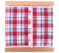tysdyzgs Montessori Petits Boutons Cadres à Vêtements, Porte-Vêtements en Bois Jouets pour Enfants Vie Quotidienne Enseignement SIDA