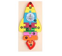 tysdyzgs Puzzle fusée Montessori, Un Cadeau Jouet pour la Coordination œil-Main dans l'éducation de la Petite enfance