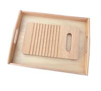 tysdyzgs Table à Laver pour Enfants Montessori, Aide à l'enseignement de la Vie Quotidienne Chiffon à Linge Matériau respectueux de l'environnement,Tray