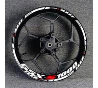 TYSMYXGS Autocollants de Jantes Autocollant Réfléchissant pour Jante De Moyeu De Roue De Moto pour Suzuki GSXS1000 Gsx-s 1000 R Gsxs/1000/R/S1000/S(Couleur 7)
