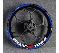 TYSMYXGS Autocollants de Jantes Kit D'autocollants pour Jantes De Moto pour Suzuki GSXS1000 Gsx-s 1000 R Gsxs/1000/R/S1000/S Ensemble De Décalcomanies pour Jantes Et Pneus(Couleur 12)