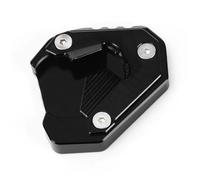 TYSMYXGS Béquille Plaque Plaque De Support pour Béquille Latérale De Moto pour B&MW M1000XR 2024-2025 Extension De Béquille Latérale, Plaque De Support Élargie Support Latérale Coussin(Noir 1)