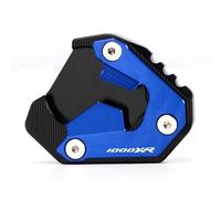 TYSMYXGS Béquille Plaque Plaque De Support pour Béquille Latérale De Moto pour B&MW M1000XR 2024-2025 Extension De Béquille Latérale, Plaque De Support Élargie Support Latérale Coussin(Bleu2)