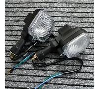 TYSMYXGS Indicateurs De Moto Clignotants Avant Et Arrière Pour Moto Pour CG125 CBT125 Clignotants Lumières(2 pièces blanches)