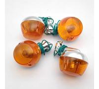 TYSMYXGS Indicateurs De Moto Clignotants Moto Chromés Pour Jialing C50C C70 CD70 ST70 CT90 JH70 70cc Clignotants Lumières(Ambre 1,Plastique)