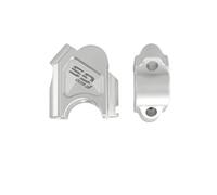 TYSMYXGS Kit De Rehaussement Guidon pour Moto pour BMW F800GS Adventure F800GT, Pince Extensible, Rehausseur pour ADV Rallonge Collier(Argent)