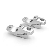 TYSMYXGS Kit De Rehausseurs Guidon en Aluminium CNC pour BMW F850GS ADV Adventure, avec Support Et Pinces Rallonge Collier(Argent)