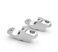 TYSMYXGS Kit De Rehausseurs Guidon en Aluminium CNC pour BMW F850GS ADV Adventure, avec Support Et Pinces Rallonge Collier(Argent1)