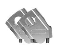 TYSMYXGS Pince De Rehaussement Guidon Moto pour XJR1200 XJR1300, Kit Fourche Réglable Et Extensible en Hauteur Rallonge Collier(Argent 28mm)