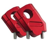 TYSMYXGS Rehausseur De Guidon Moto pour FZ6 S2 pour FAZER MT-07 MT-09 MT07 MT09, Pince Poignée Réglable 22 Mm, Kit Pièces Rallonge Collier(Rouge)