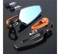 TYSMYXGS Rétroviseurs Rétroviseurs De Moto en Aluminium pour Guidon De Moto, Rétroviseurs Latéraux De Recul, Accessoires pour K&awasaki ER-6N, Er6n, ER 6n 1 Paire(Orange,X-2)