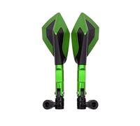 TYSMYXGS Rétroviseurs Rétroviseurs Moto 8mm 10mm CNC Aluminium Rétroviseur De Recul Rétroviseurs Latéraux pour K&awasaki Z900 Z900RS Z800 Z1000 1 Paire(Vert)