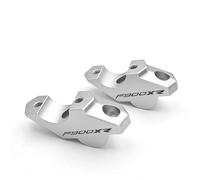 TYSMYXGS Support De Rehausseur Guidon Moto pour BMW F900R, F900XR, XR, Kit, Fourche Réglable en Aluminium CNC Rallonge Collier(Argent)