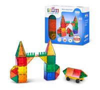 Tytan Magnetic Tiles 100 pcs Building Set Age 3+ de ZURU | Jeu STEM, Montessori et sensoriel, aimants snap-fit solides, construis formes 2D et 3D, developpe la motricite