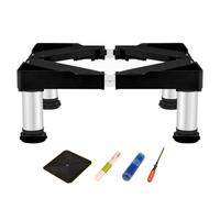 TYTFTDLD Base de réfrigérateur,facile à assembler,pied en acier inoxydable,réglable en hauteur,réglable en largeur,pour appareils statiques,type 4 pieds,Électroménager surélevé[19-22cm]