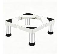TYTFTDLD Socle climatiseurs Mobiles Universel 19-22cm - Pieds Réglables INOX - Réfrigérateur climatiseurs Mobiles Congélateur Lave Vaisselle Plateau Polypropylène Anti-Vibration(Blanc)