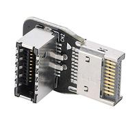 TYTOGE Adaptateur Avant Type-E USB3.1 10G USB3.2 20G, Convertisseur de Coude de Direction à 90 Degrés PH74B, avec Circuit imprimé Multicouche pour Panneau Avant de la Carte Mère