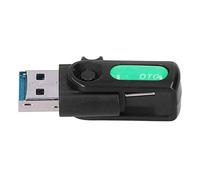 TYTOGE Adaptateur OTG pour Interface V8, Mini Convertisseur de Données Portable avec rétrocompatibilité pour USB 2.0, USB 3.0, PD (Verte)