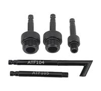 TYTOGE Adaptateurs de Remplissage ATF 5 Pièces, Adaptateurs de Remplissage D'huile de Transmission en Alliage D'aluminium pour Transmission AISIN 09G 01J CVT, avec Filetages de Pr