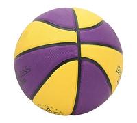 TYTOGE Basket-Ball de Sport, Mini Basket-Ball en Caoutchouc Résistant à l'usure, étanche, Facile à Saisir, Jaune Violet pour Terrain de (Type 5 (8,3 X 8,3 X,5 Pouces))