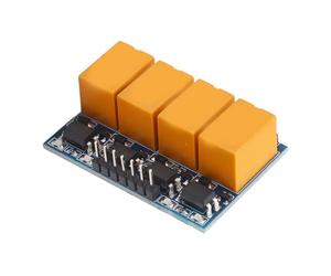 TYTOGE Carte Micro-Relais, Petit Module de Relais DC3,3-5 V, Facile à Utiliser, Transmission de Signal Stable, Anti-interférence, Contact NO NC pour Appareils Ménagers (4 voies)