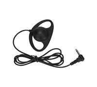 TYTOGE Casque pour Talkie-walkie, Forme D, Prise 3,5 Mm, Paquet de 5 | Coque ABS, écouteur de Réception Uniquement, Cordon enroulé, S'adapte aux Deux Oreilles, Compatible Radio , Utilisation par